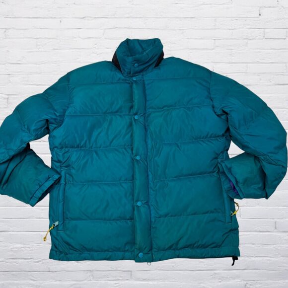 REI Mens 1990s Vintage Nylon Goose Down Puffer Jacket Sz Large - Picture 1 of 10